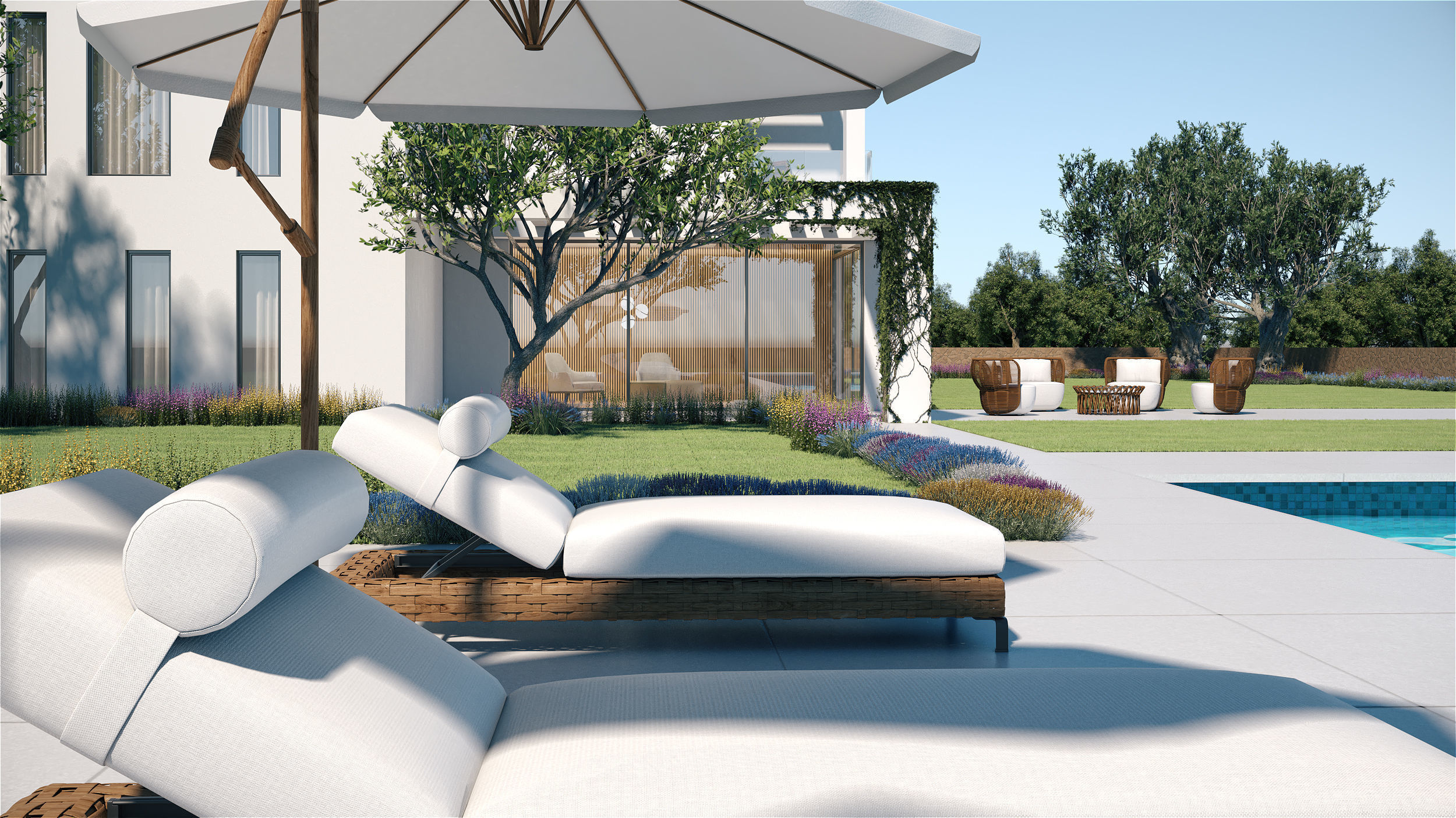 Exterior House Scene 6 - Pool Hotel 3D model_20