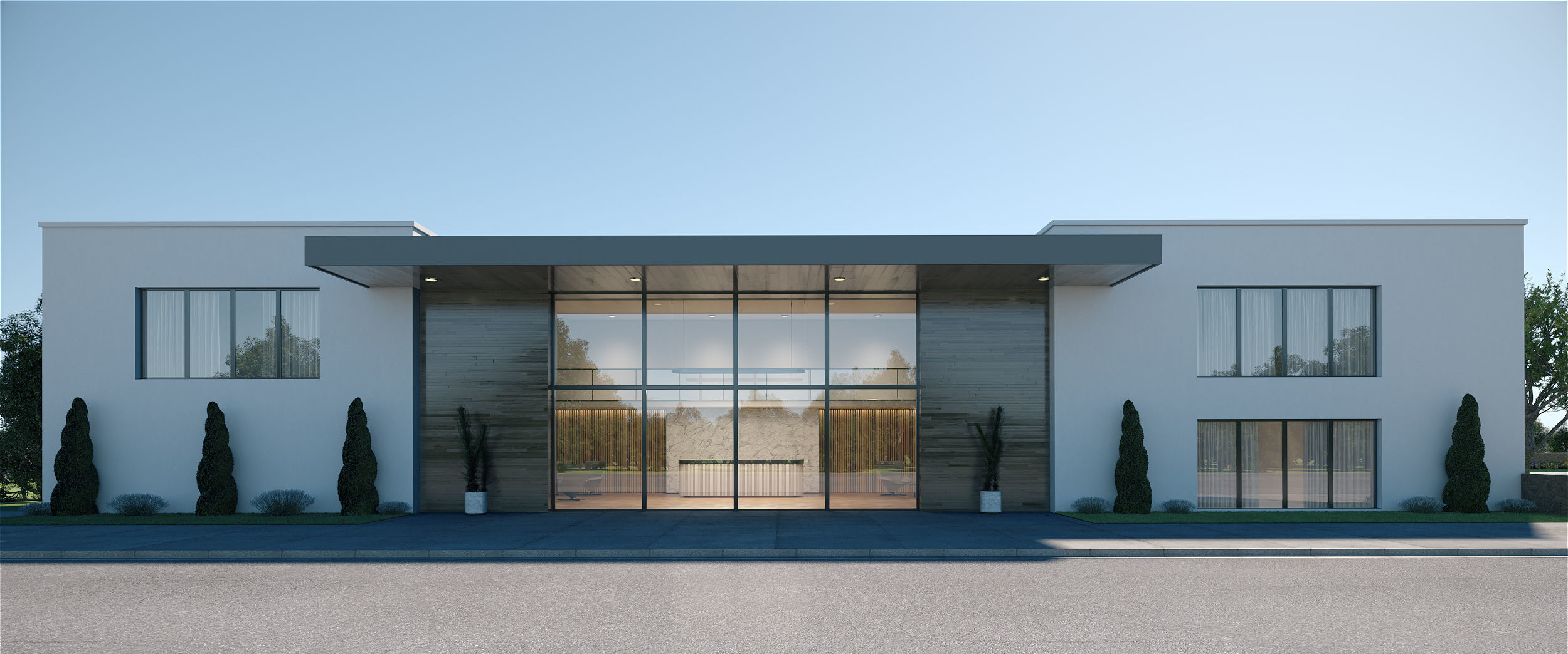 Exterior House Scene 6 - Pool Hotel 3D model_26