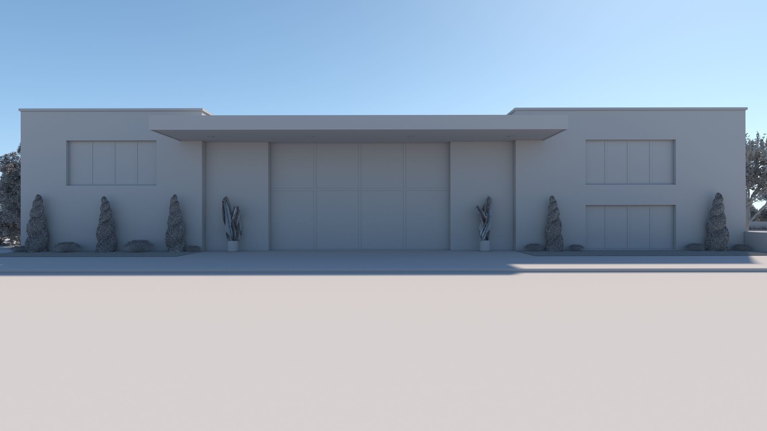 Exterior House Scene 6 - Pool Hotel 3D model_39