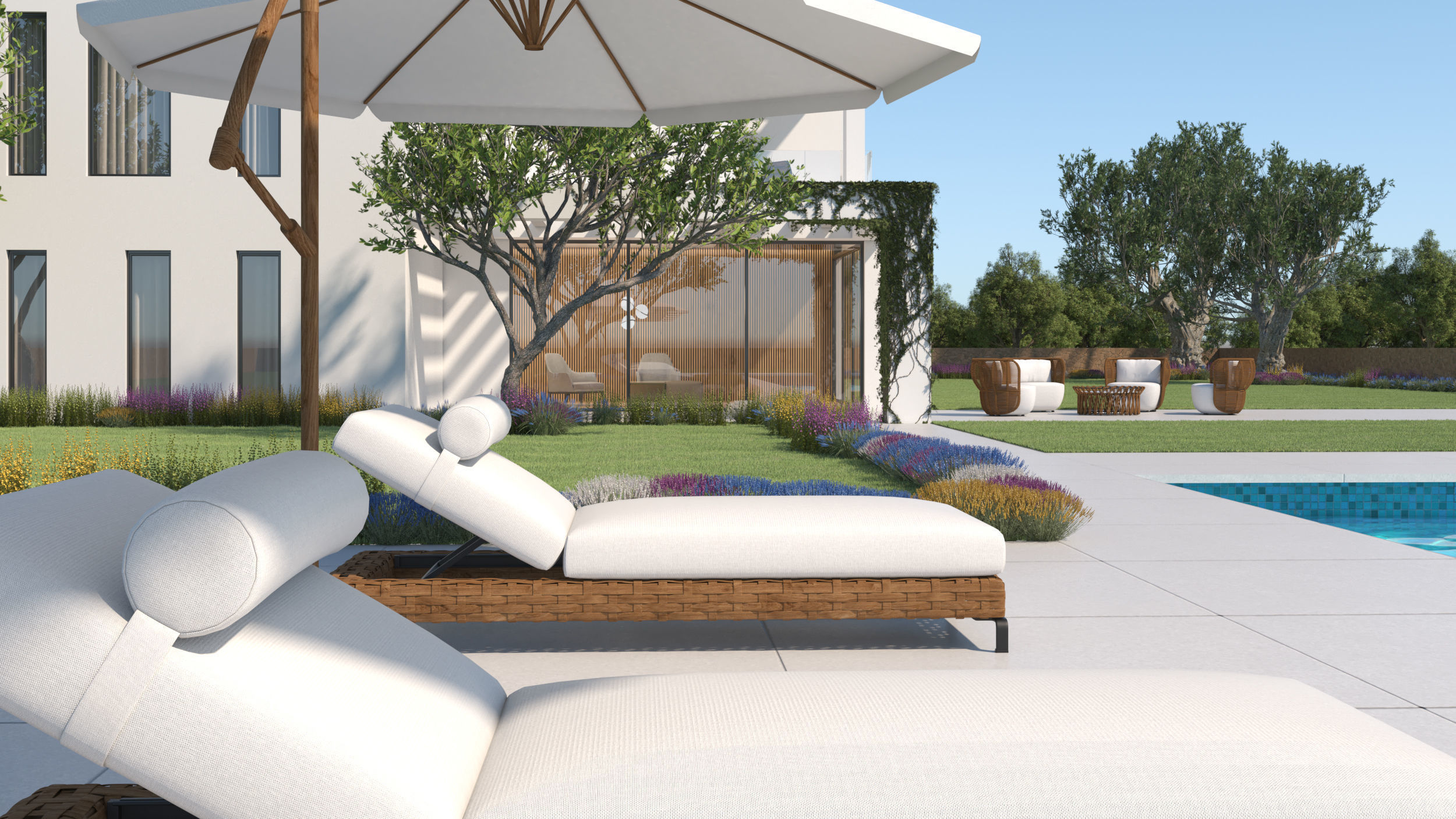 Exterior House Scene 6 - Pool Hotel 3D model_19