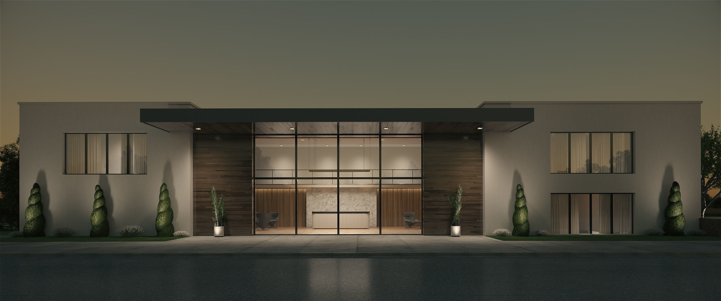 Exterior House Scene 6 - Pool Hotel 3D model_29