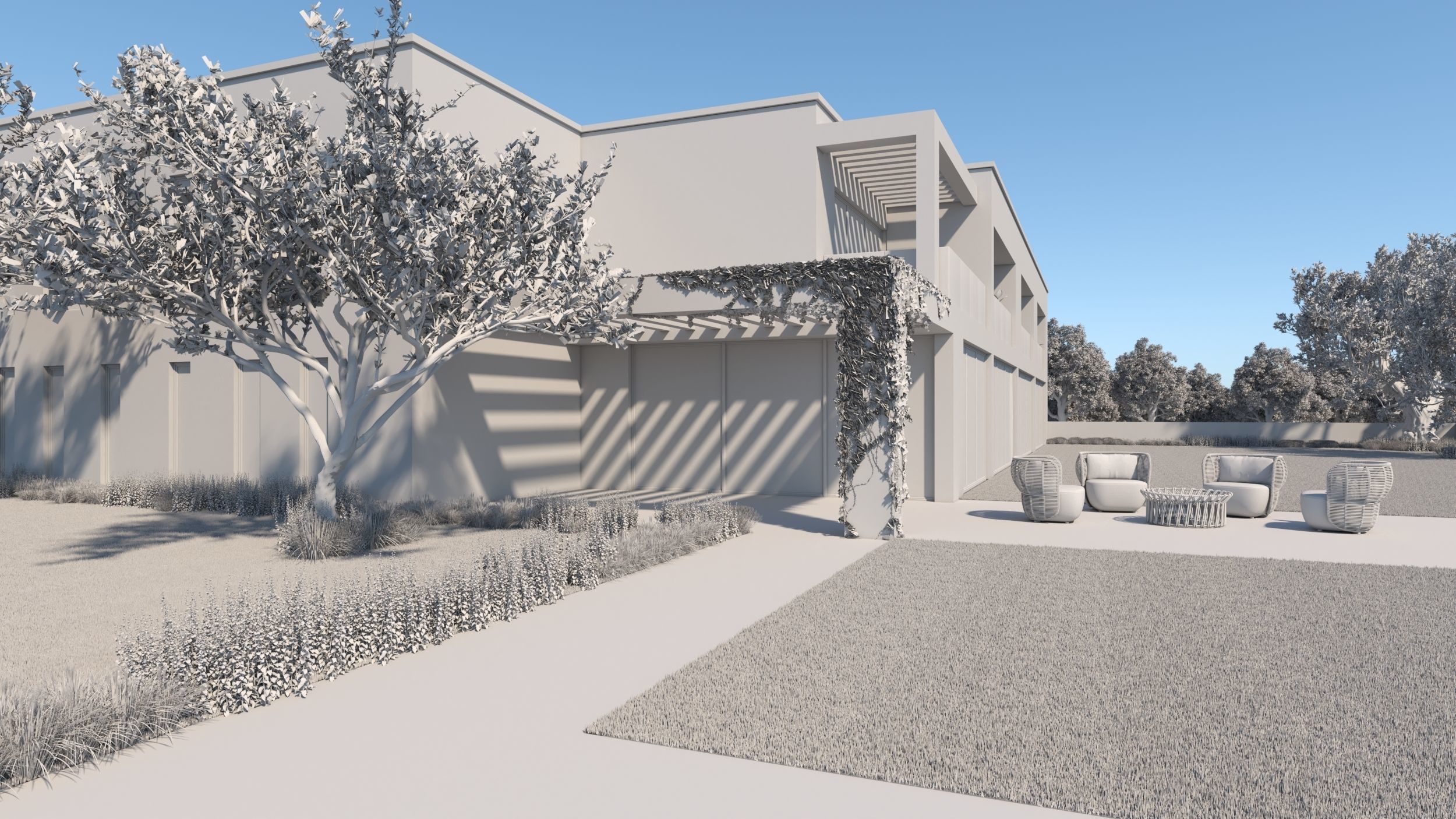 Exterior House Scene 6 - Pool Hotel 3D model_46