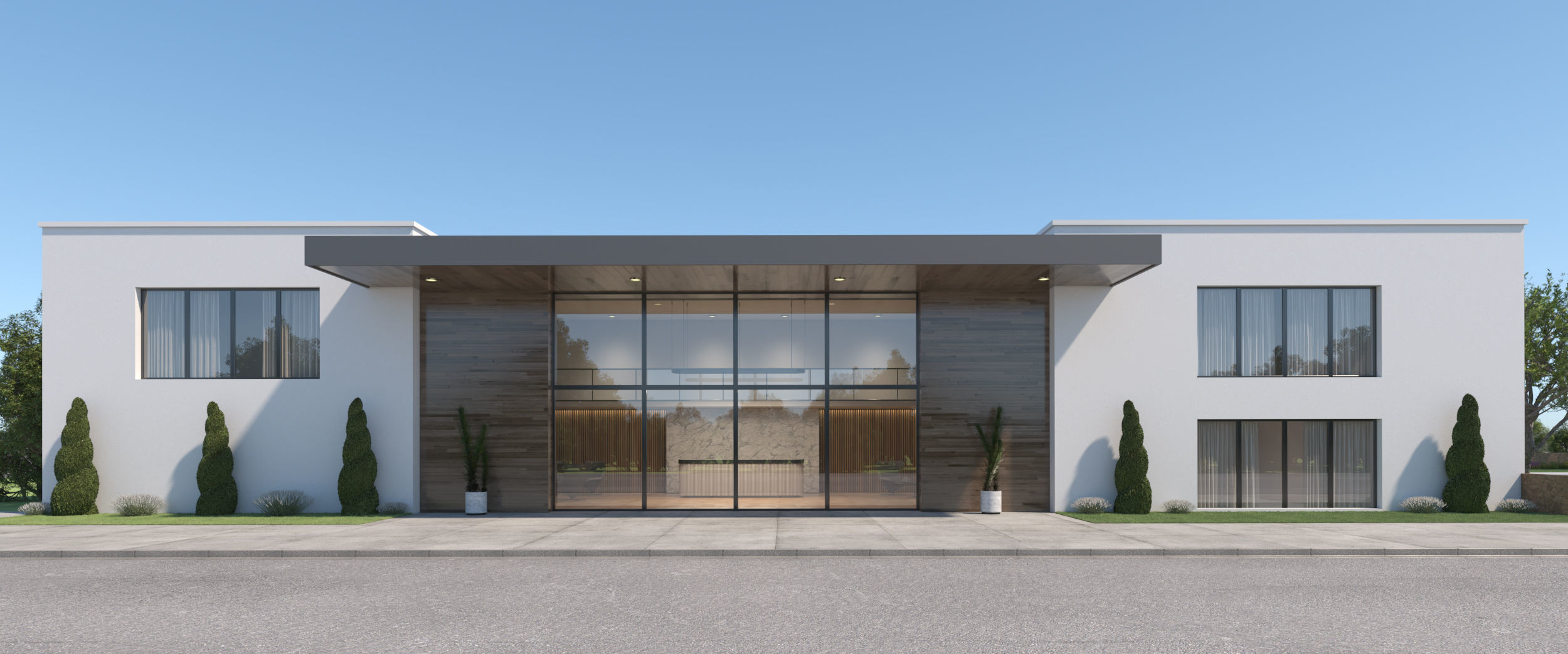 Exterior House Scene 6 - Pool Hotel 3D model_28