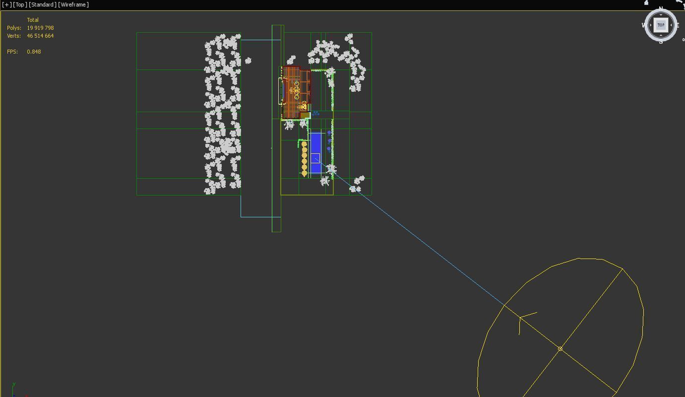 Exterior House Scene 6 - Pool Hotel 3D model_49