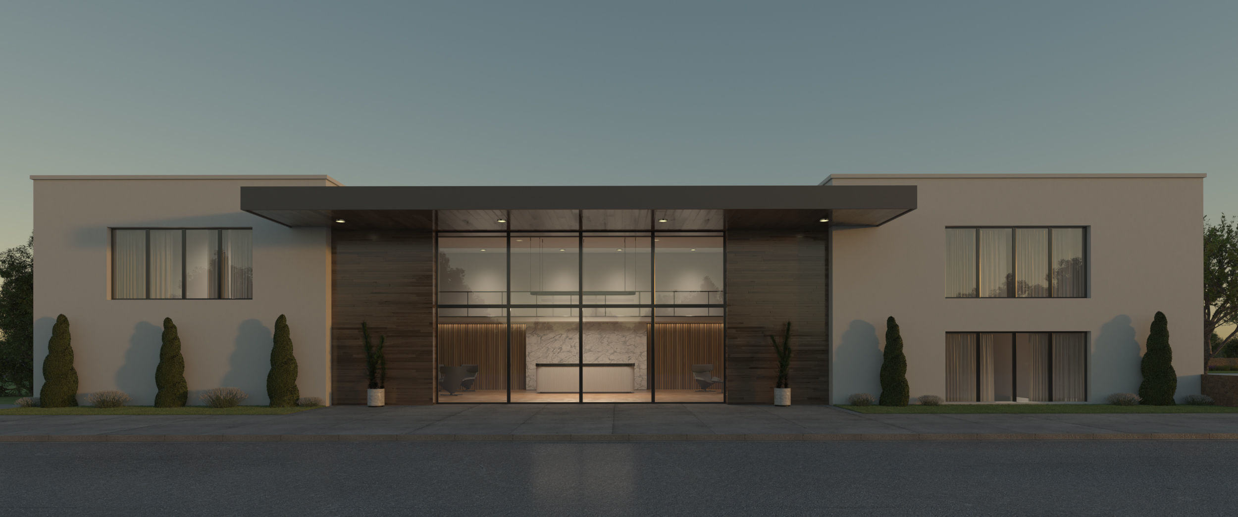 Exterior House Scene 6 - Pool Hotel 3D model_32