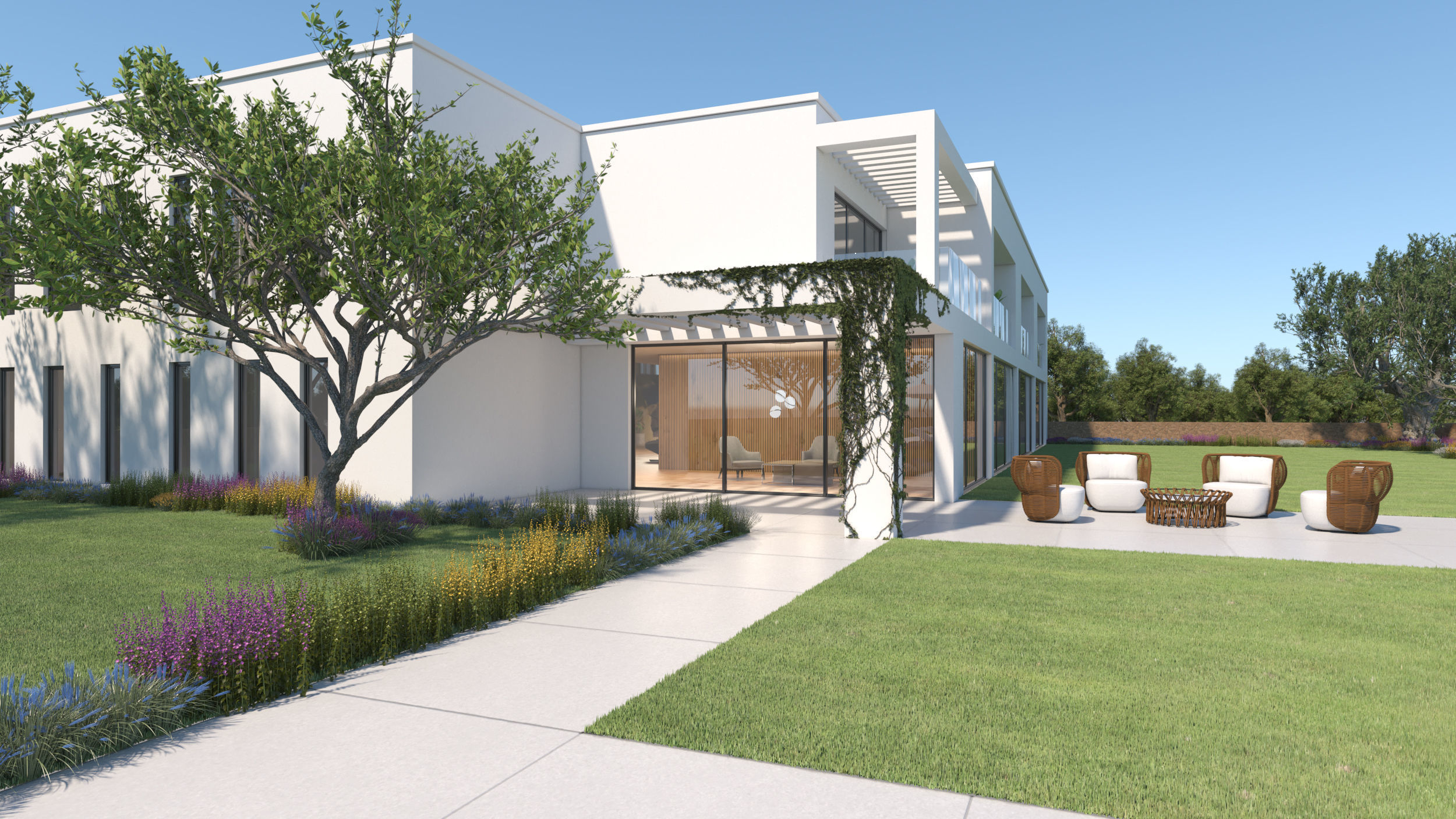 Exterior House Scene 6 - Pool Hotel 3D model_14