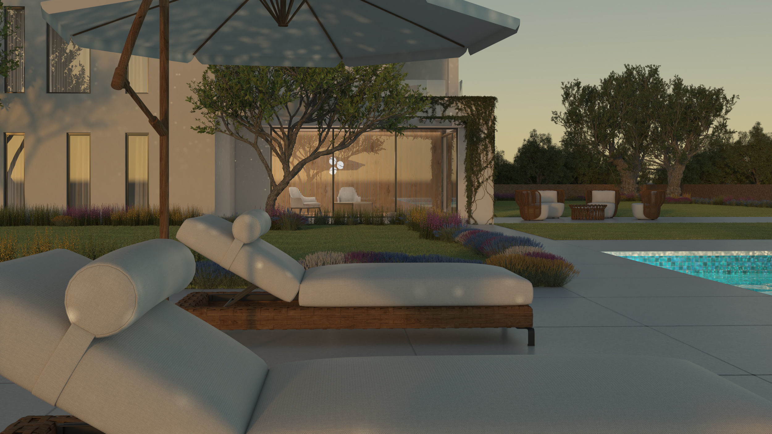 Exterior House Scene 6 - Pool Hotel 3D model_25
