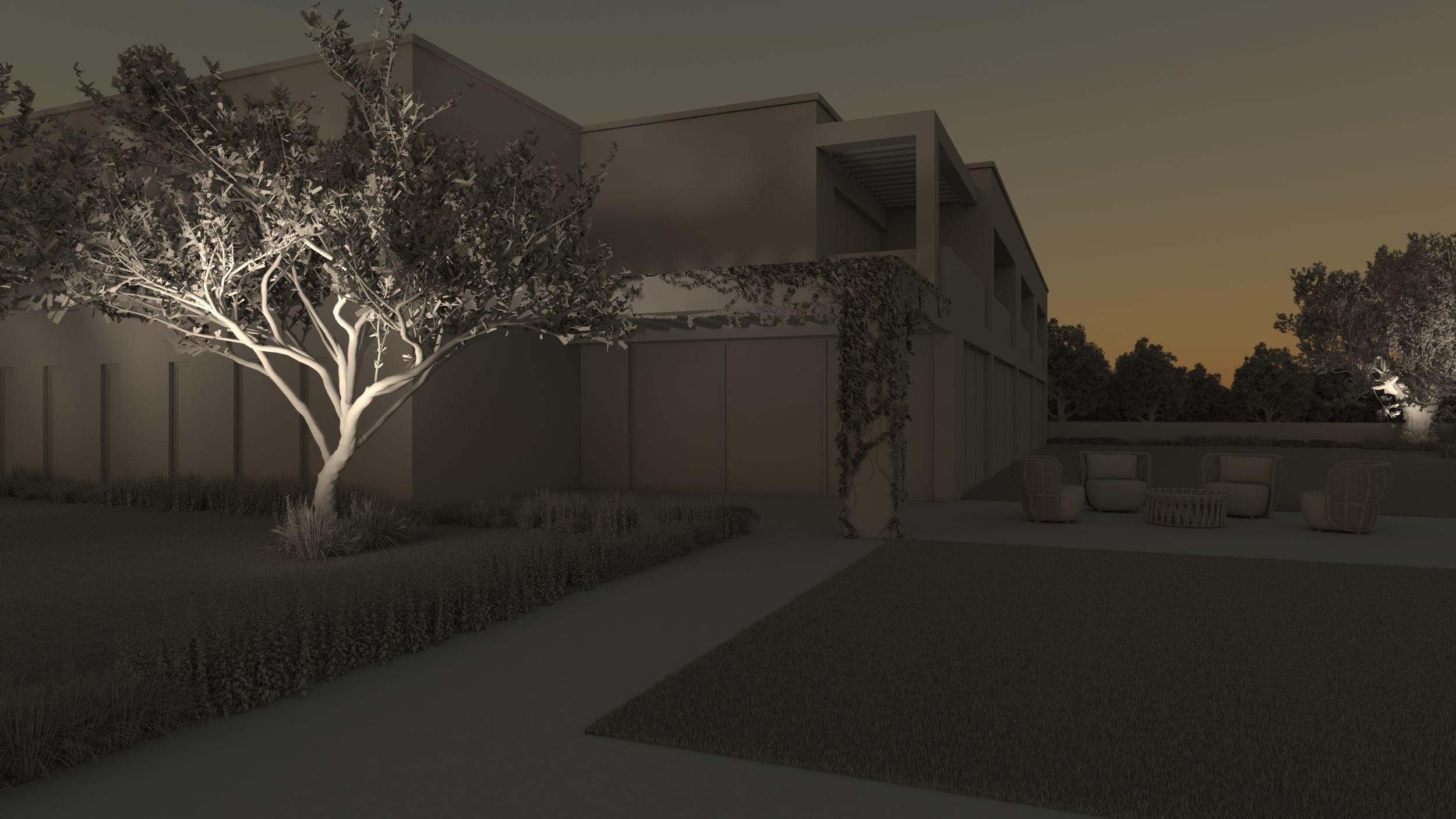 Exterior House Scene 6 - Pool Hotel 3D model_44