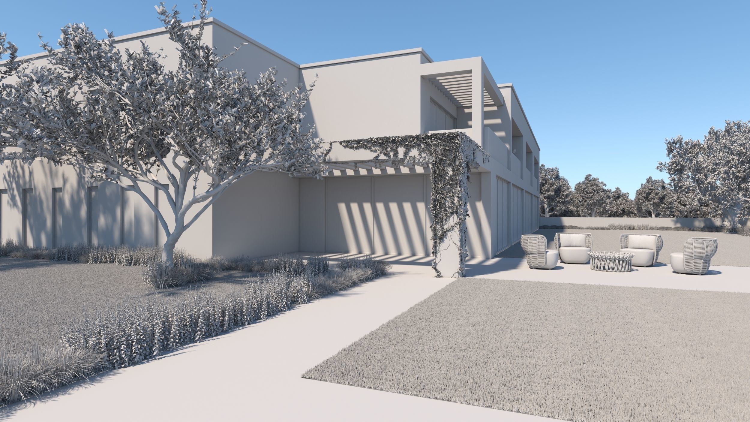 Exterior House Scene 6 - Pool Hotel 3D model_45