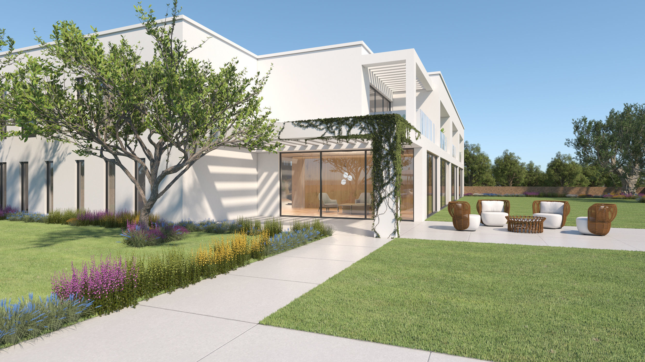 Exterior House Scene 6 - Pool Hotel 3D model_12