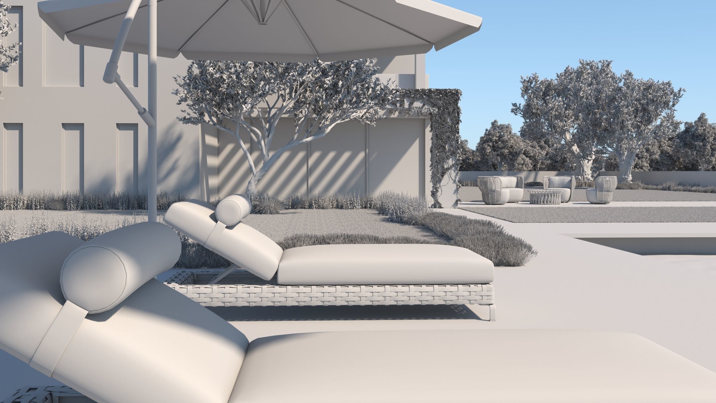 Exterior House Scene 6 - Pool Hotel 3D model_47