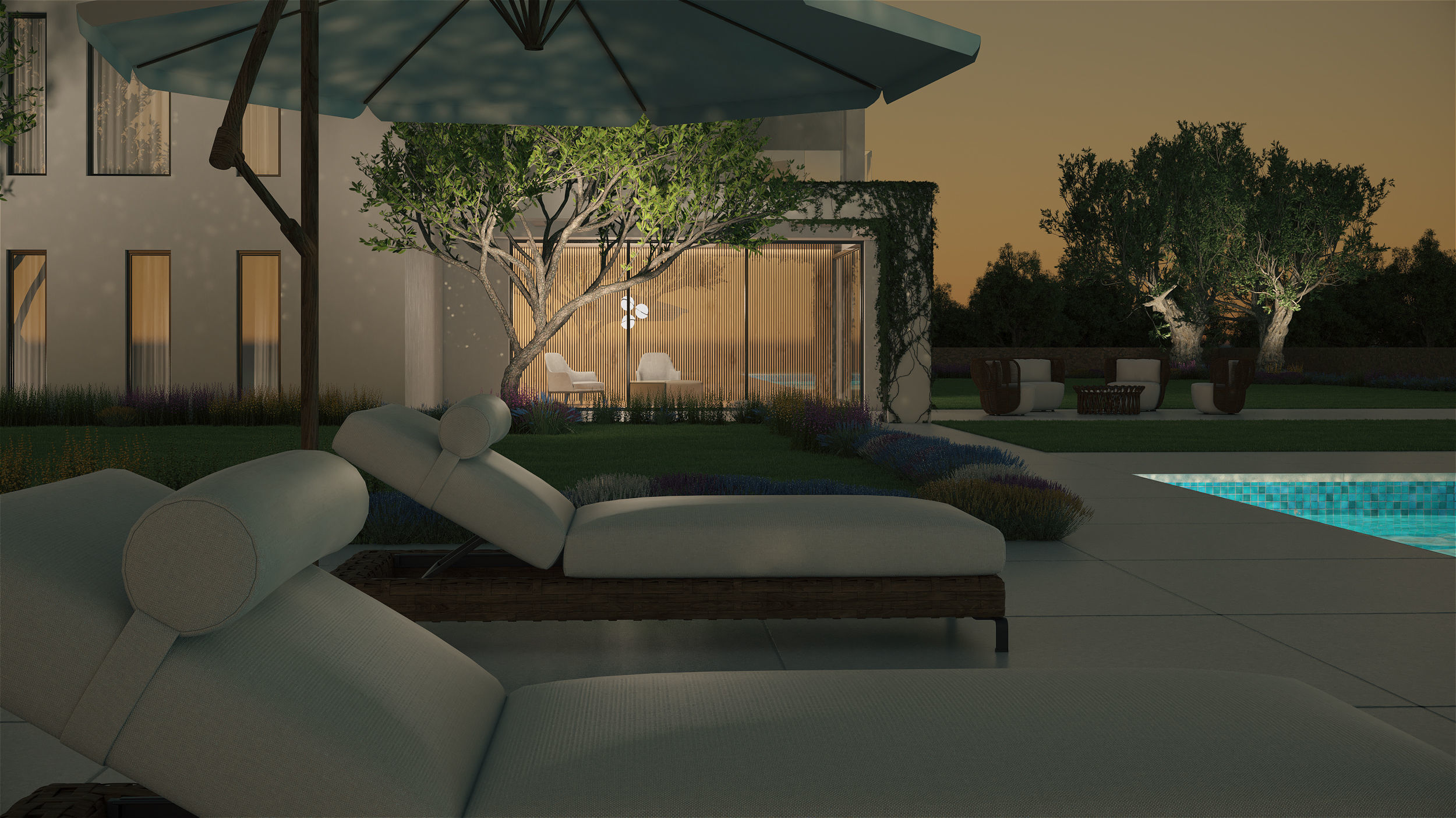 Exterior House Scene 6 - Pool Hotel 3D model_22