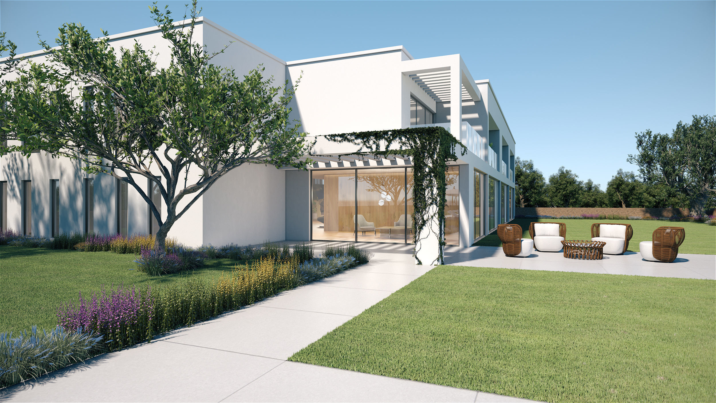 Exterior House Scene 6 - Pool Hotel 3D model_13