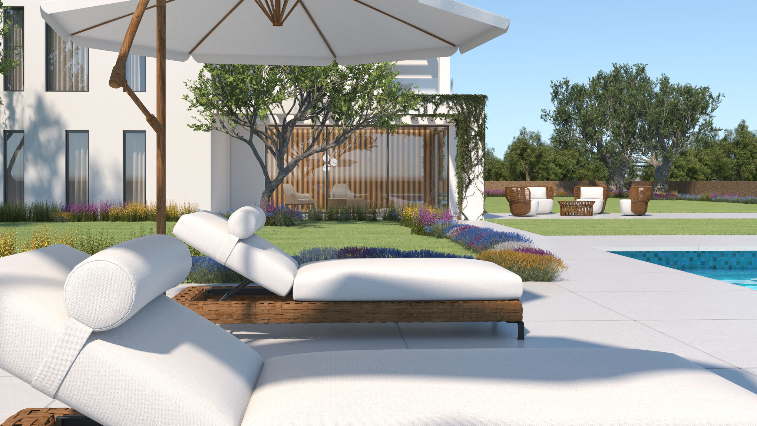 Exterior House Scene 6 - Pool Hotel 3D model_21