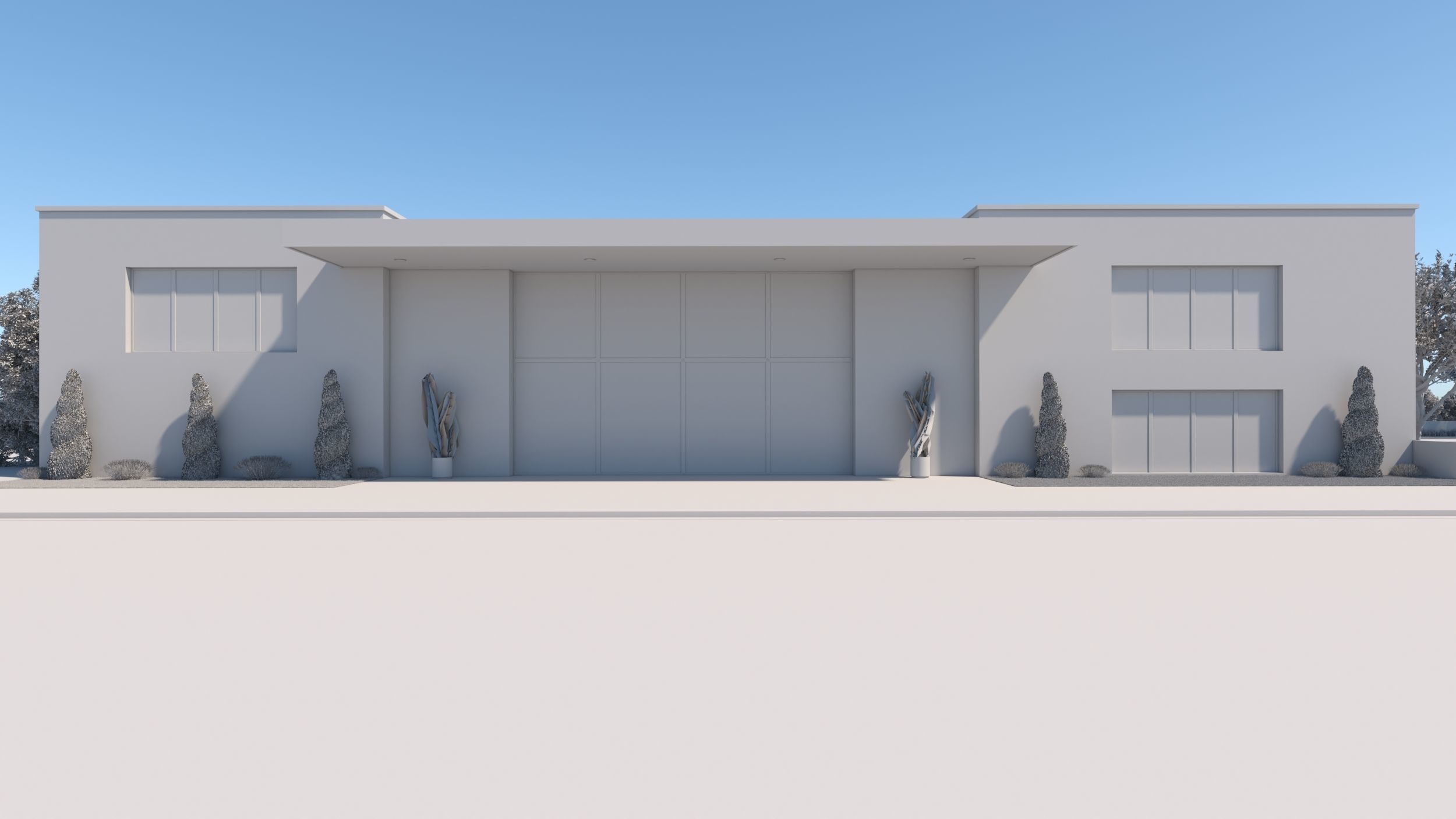 Exterior House Scene 6 - Pool Hotel 3D model_38