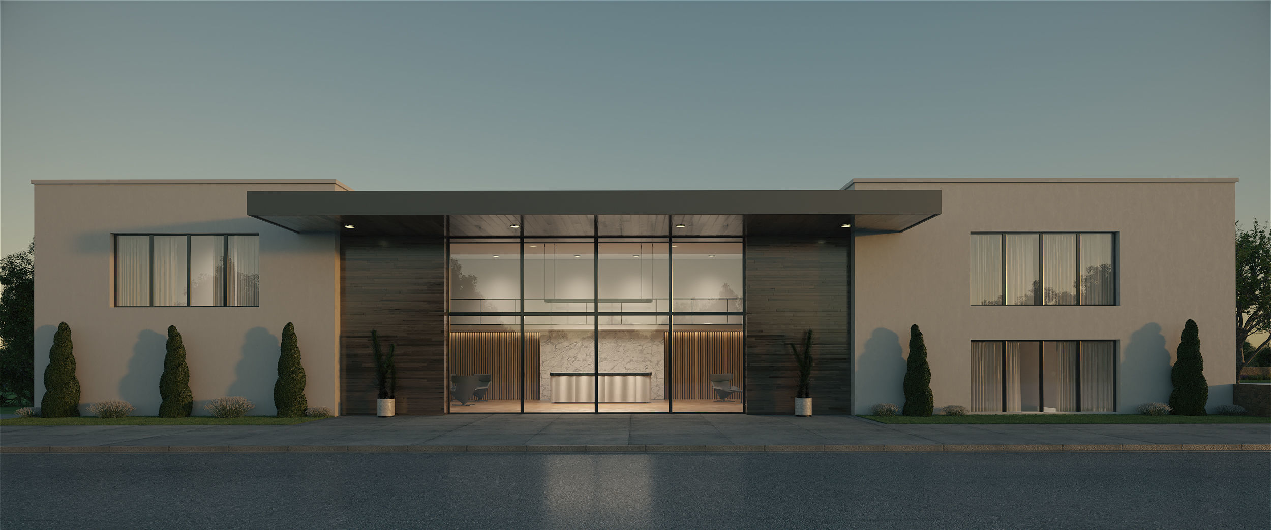 Exterior House Scene 6 - Pool Hotel 3D model_31