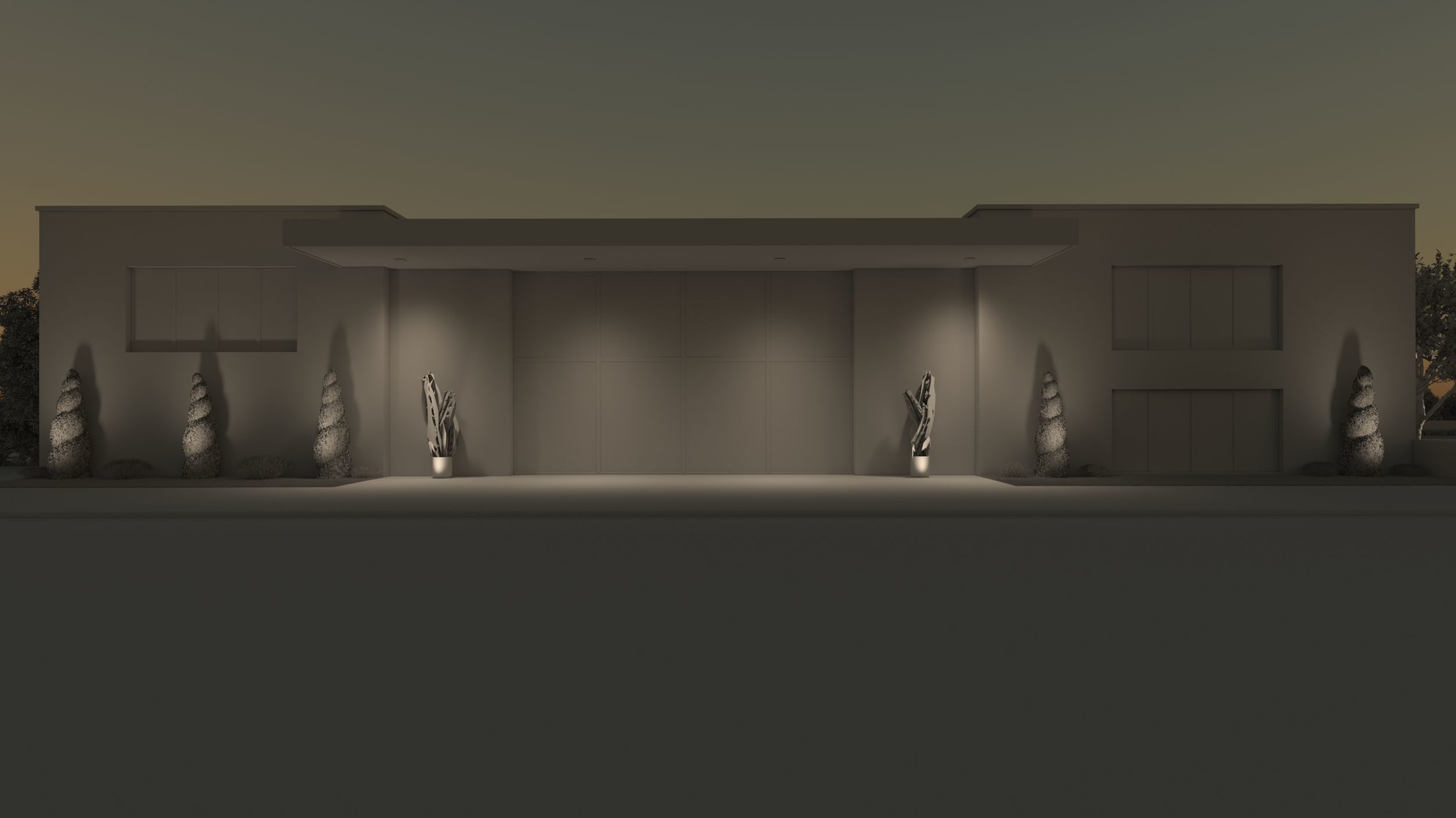 Exterior House Scene 6 - Pool Hotel 3D model_37