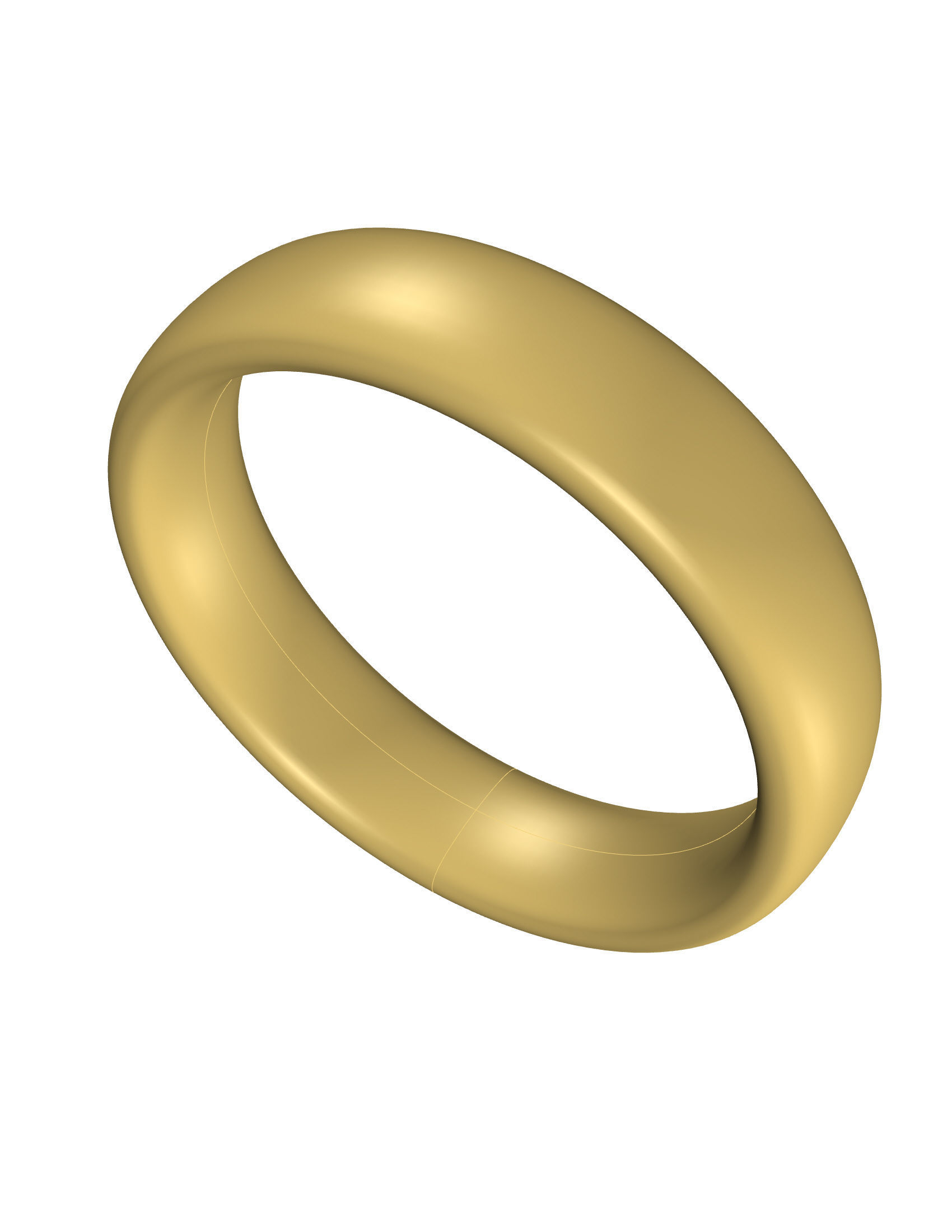 Wedding Band Men 3D print model_2