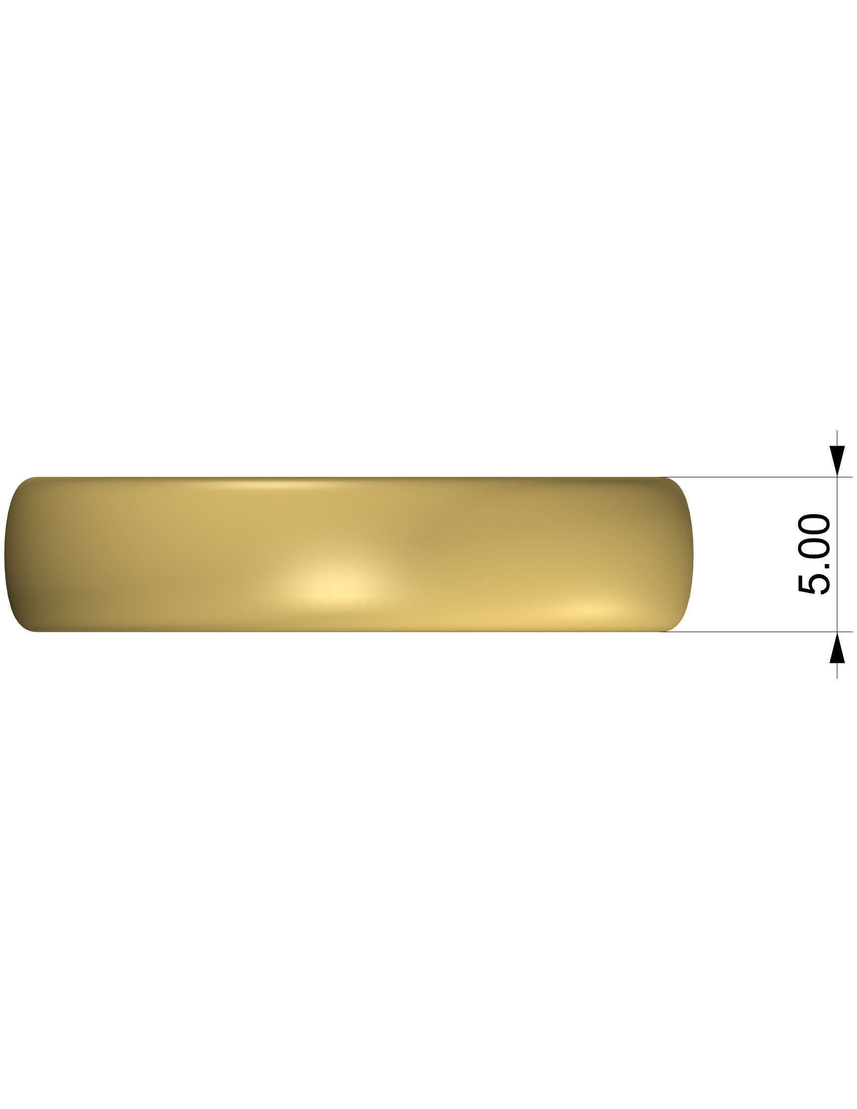 Wedding Band Men 3D print model_5