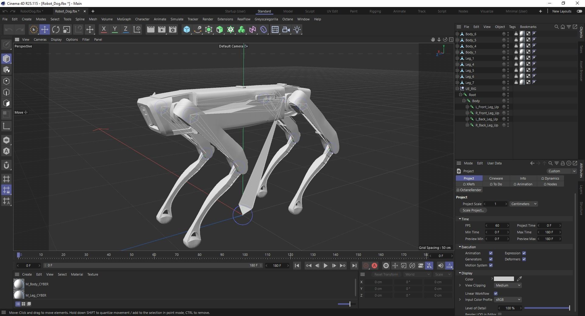 Robot Dog Low-poly 3D model_19