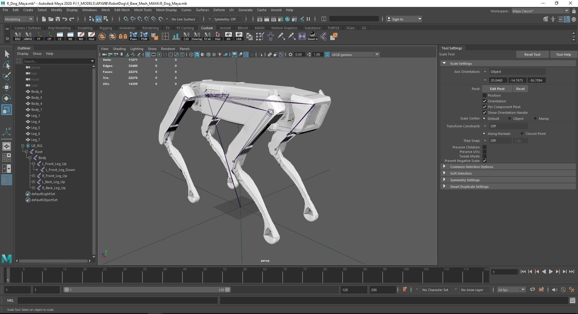 Robot Dog Low-poly 3D model_18