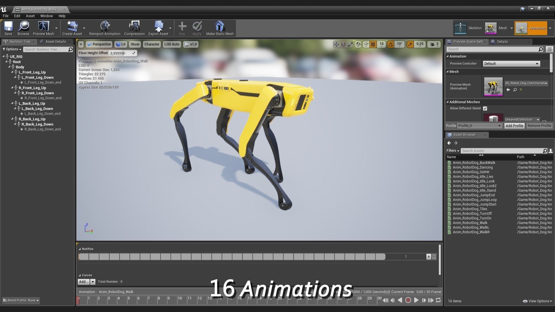 Robot Dog Low-poly 3D model_14