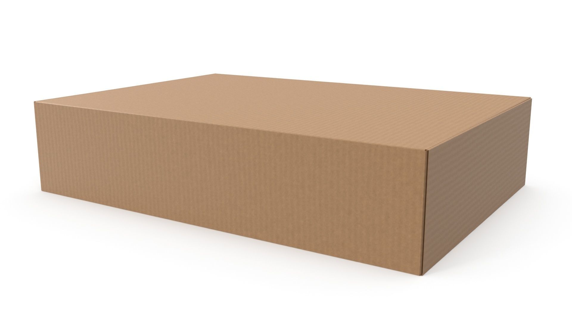 Cardboard box 04 3D model_2