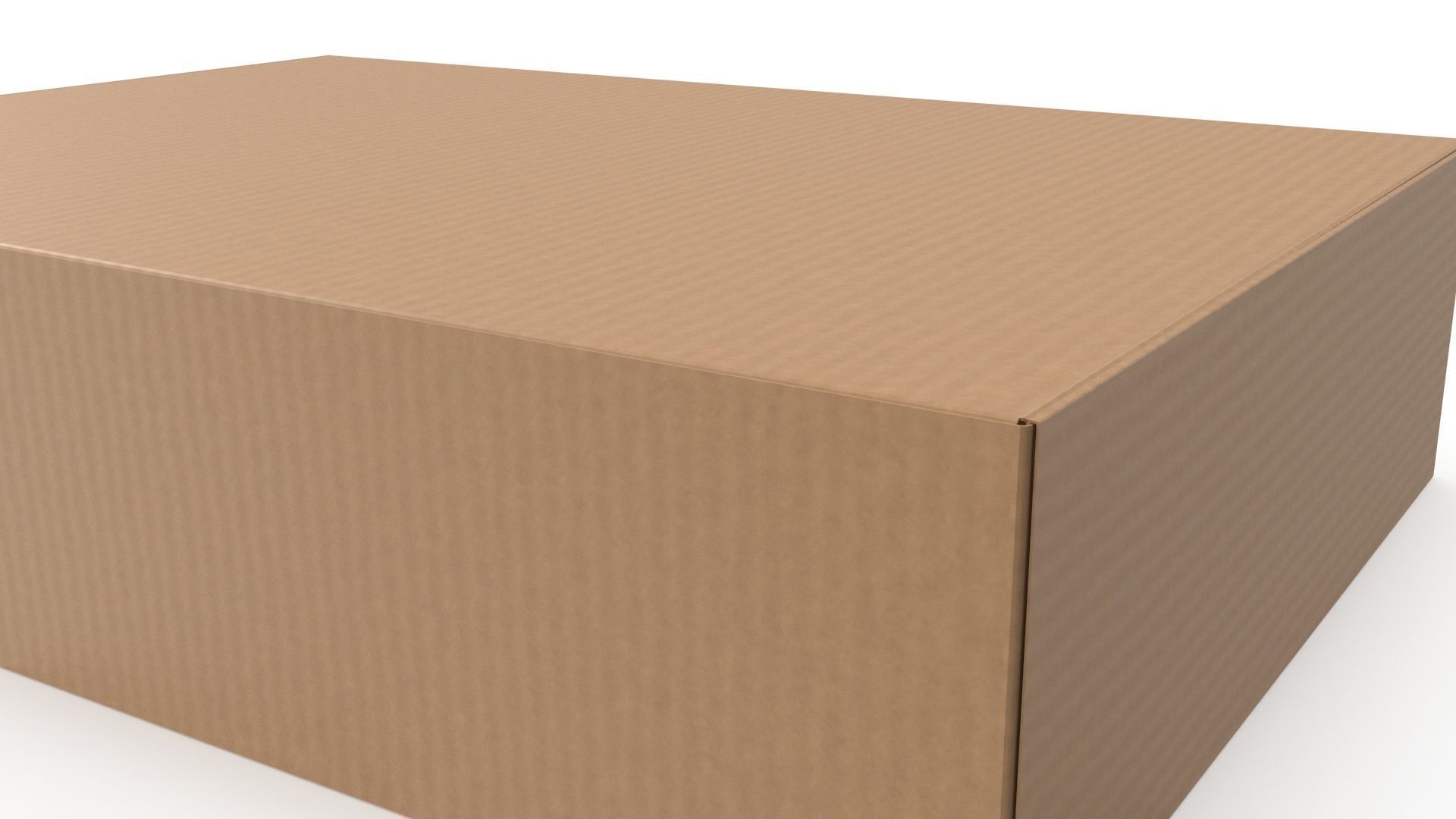 Cardboard box 04 3D model_4
