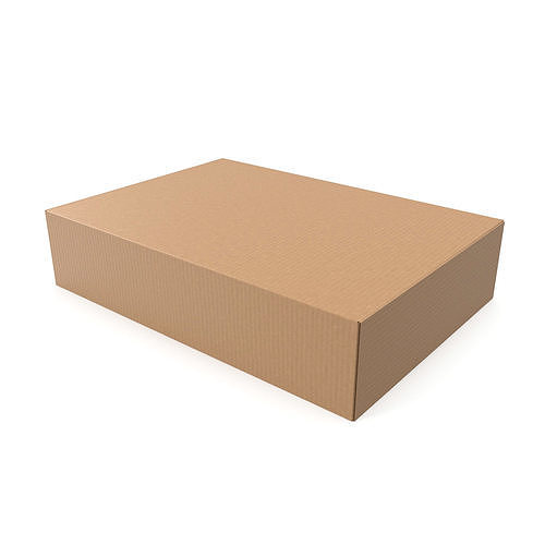 Cardboard box 04 3D model