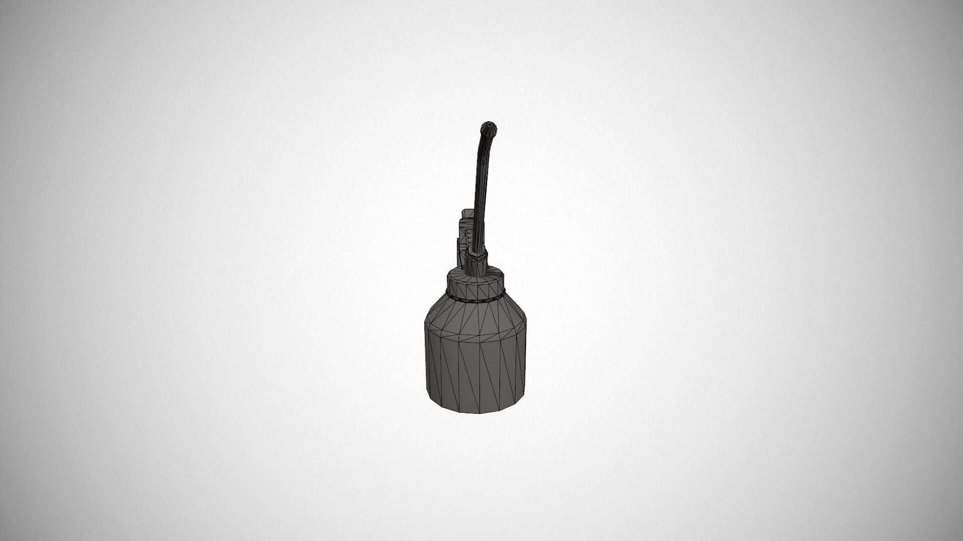 Yellow Oil Can Low-poly 3D model_14