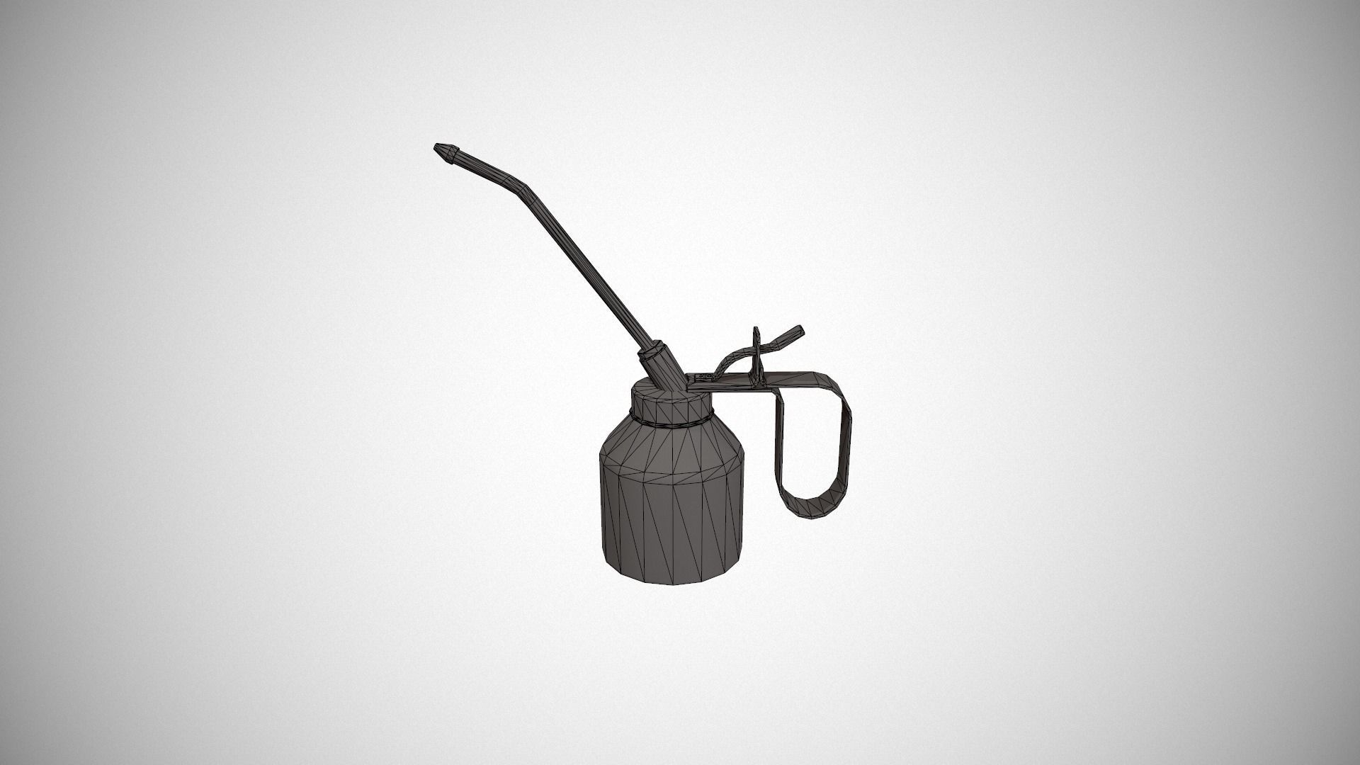 Yellow Oil Can Low-poly 3D model_22