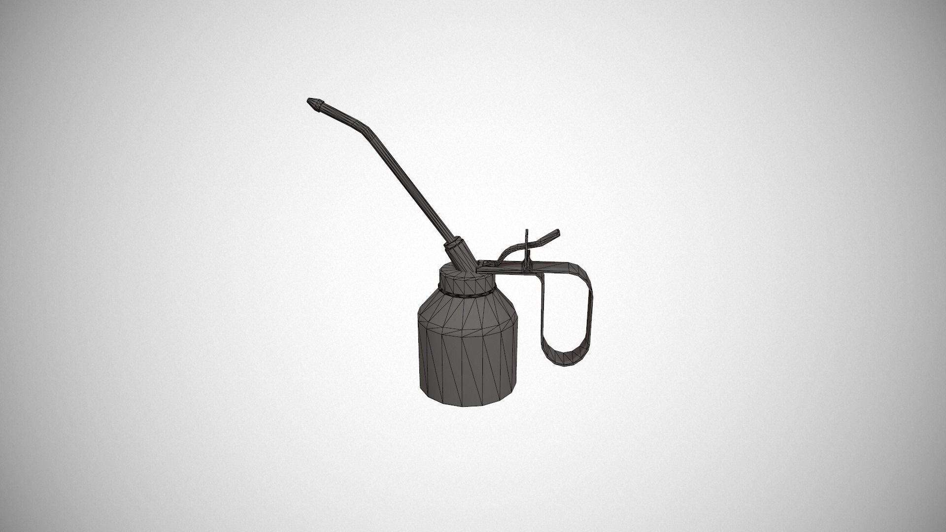 Yellow Oil Can Low-poly 3D model_23