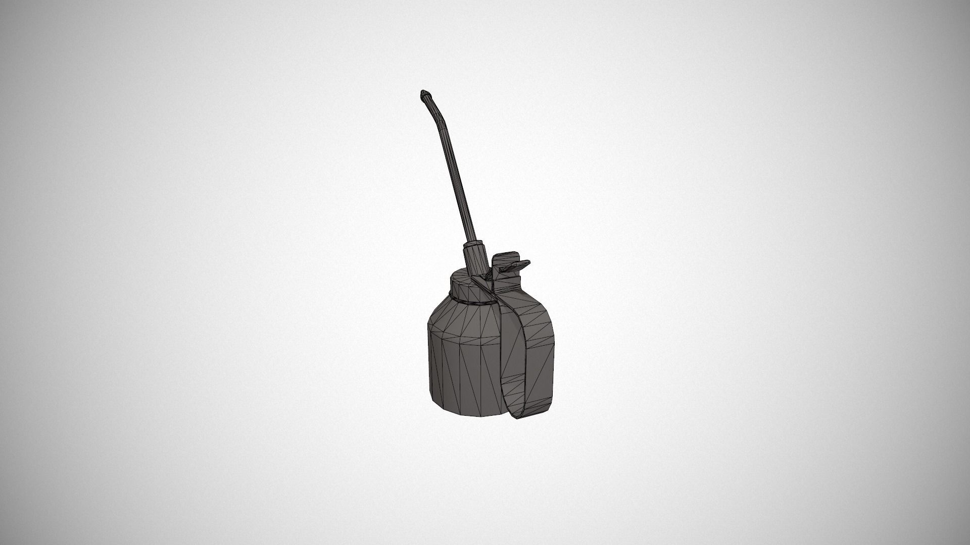 Yellow Oil Can Low-poly 3D model_20