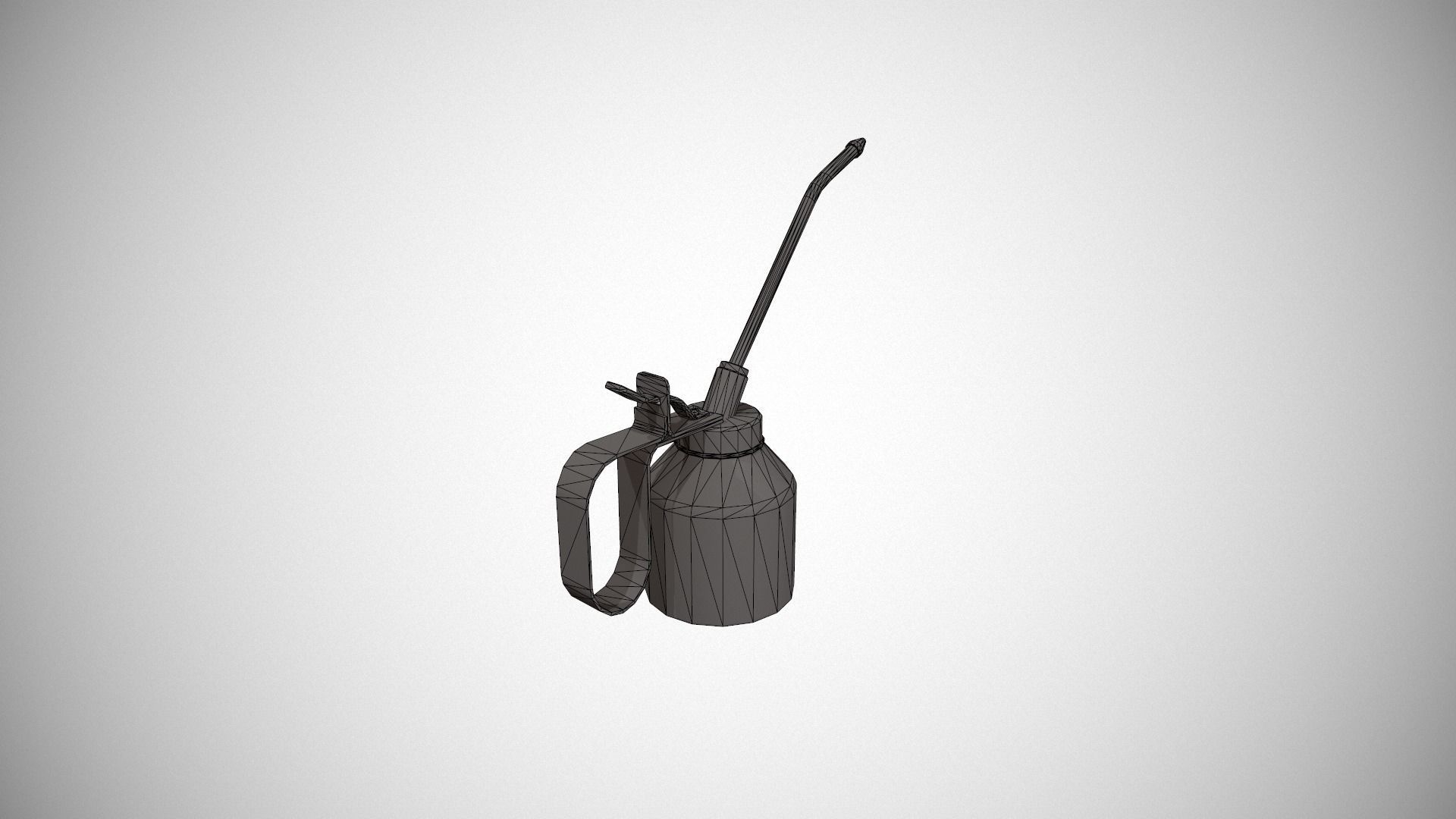 Yellow Oil Can Low-poly 3D model_18