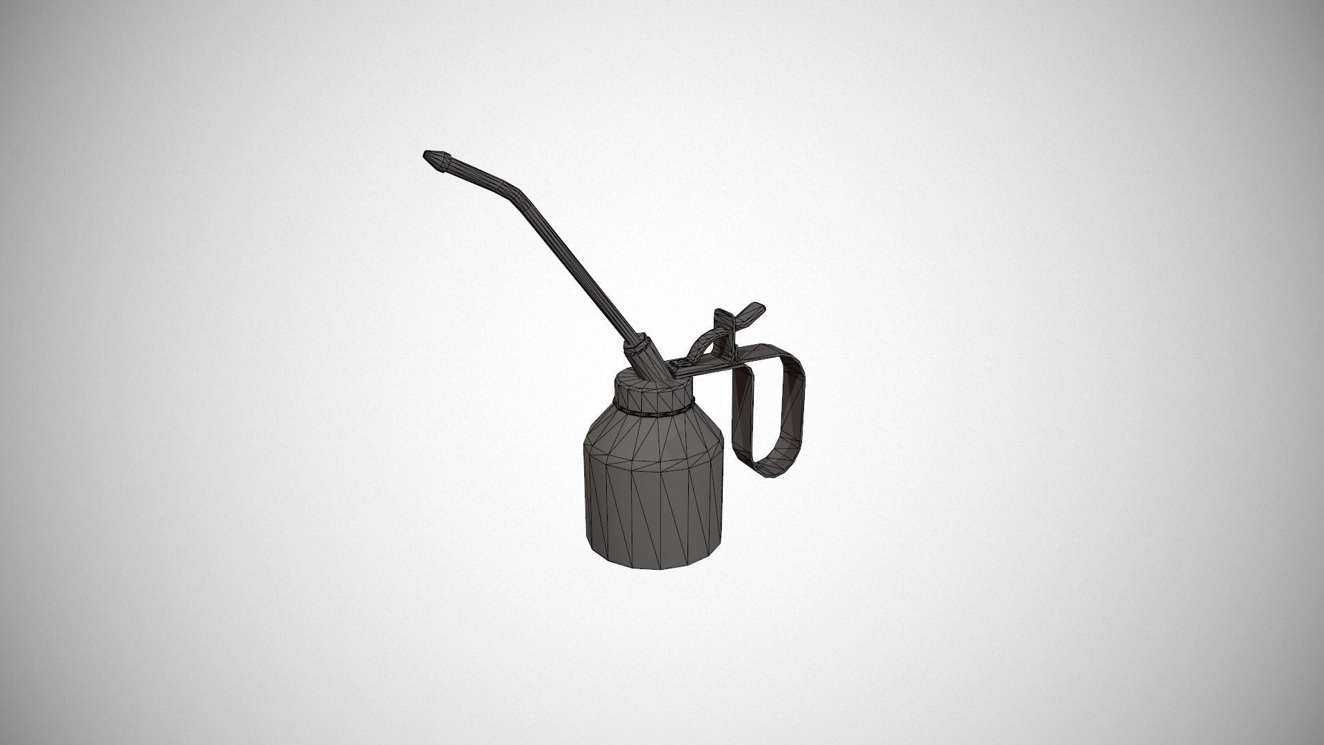 Yellow Oil Can Low-poly 3D model_12