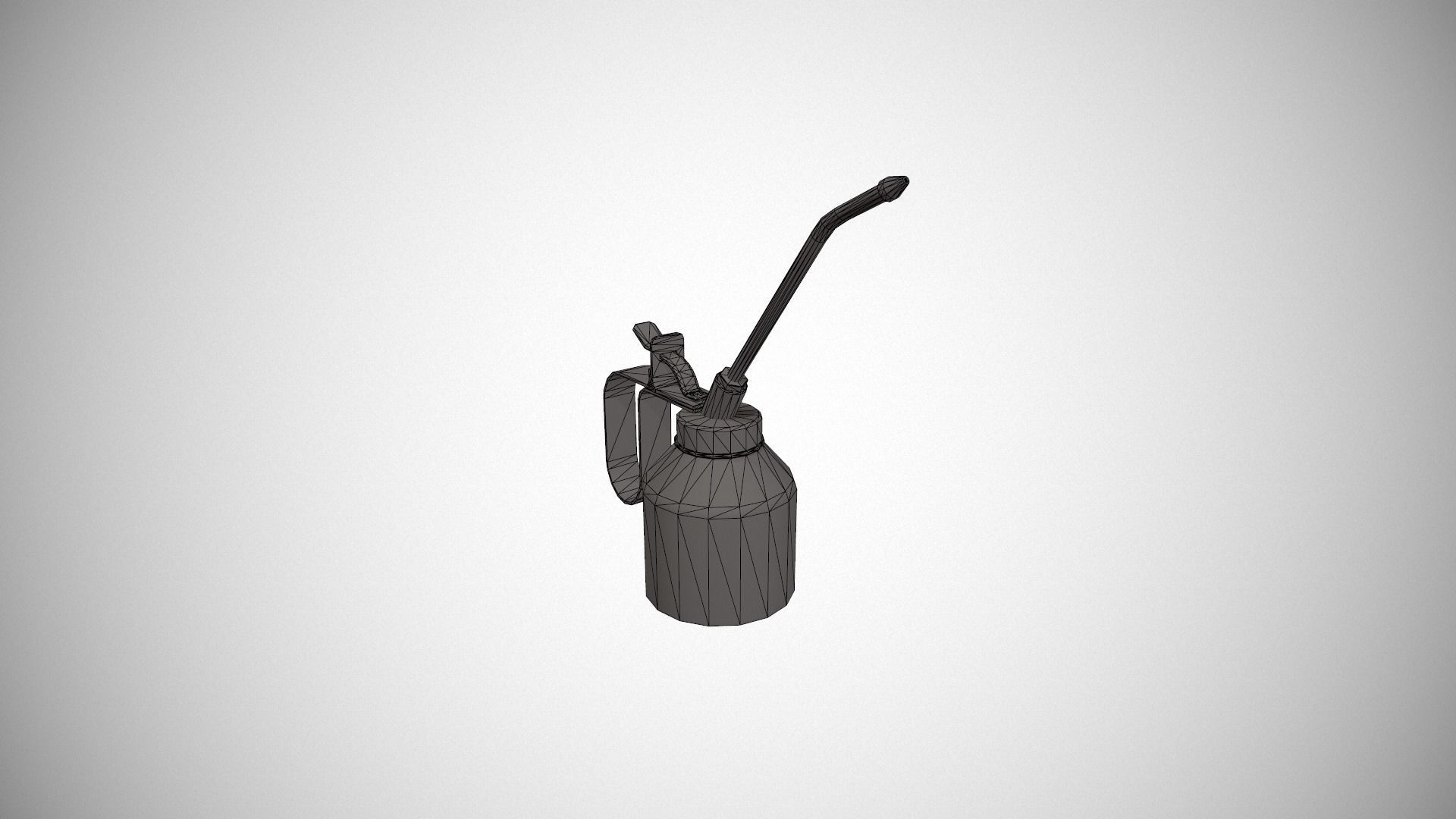 Yellow Oil Can Low-poly 3D model_15