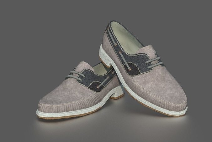 BOAT SHOES Low-poly 3D model