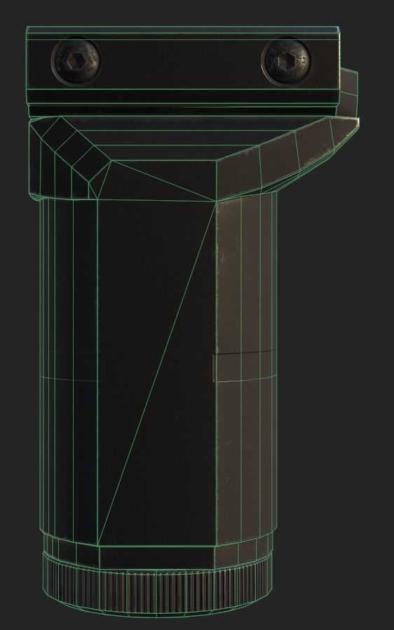 ZenitCo Russian Foregrip Low-poly 3D model_10