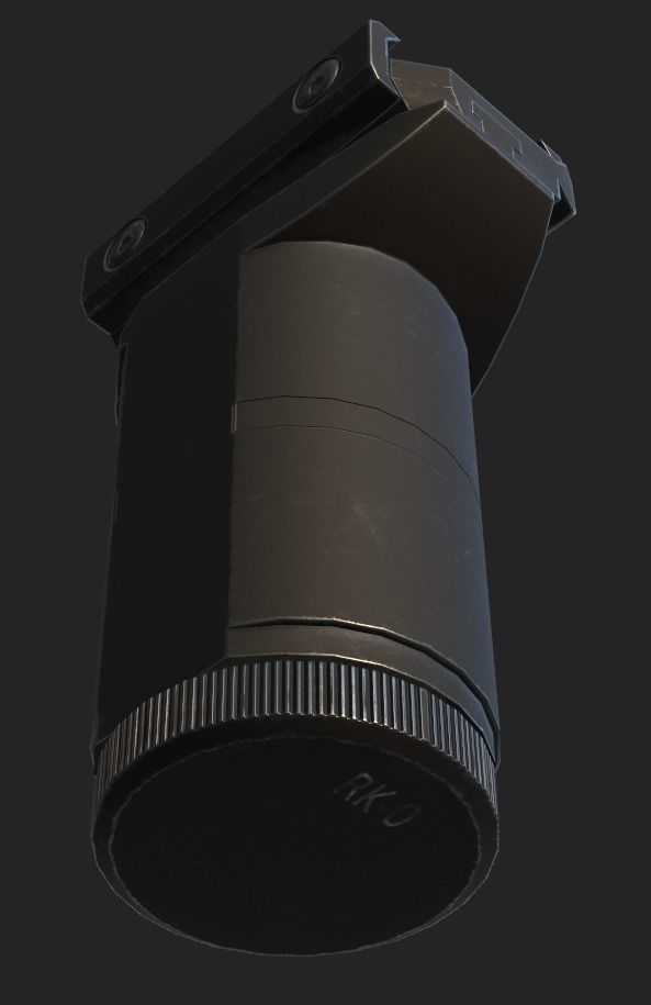 ZenitCo Russian Foregrip Low-poly 3D model_6