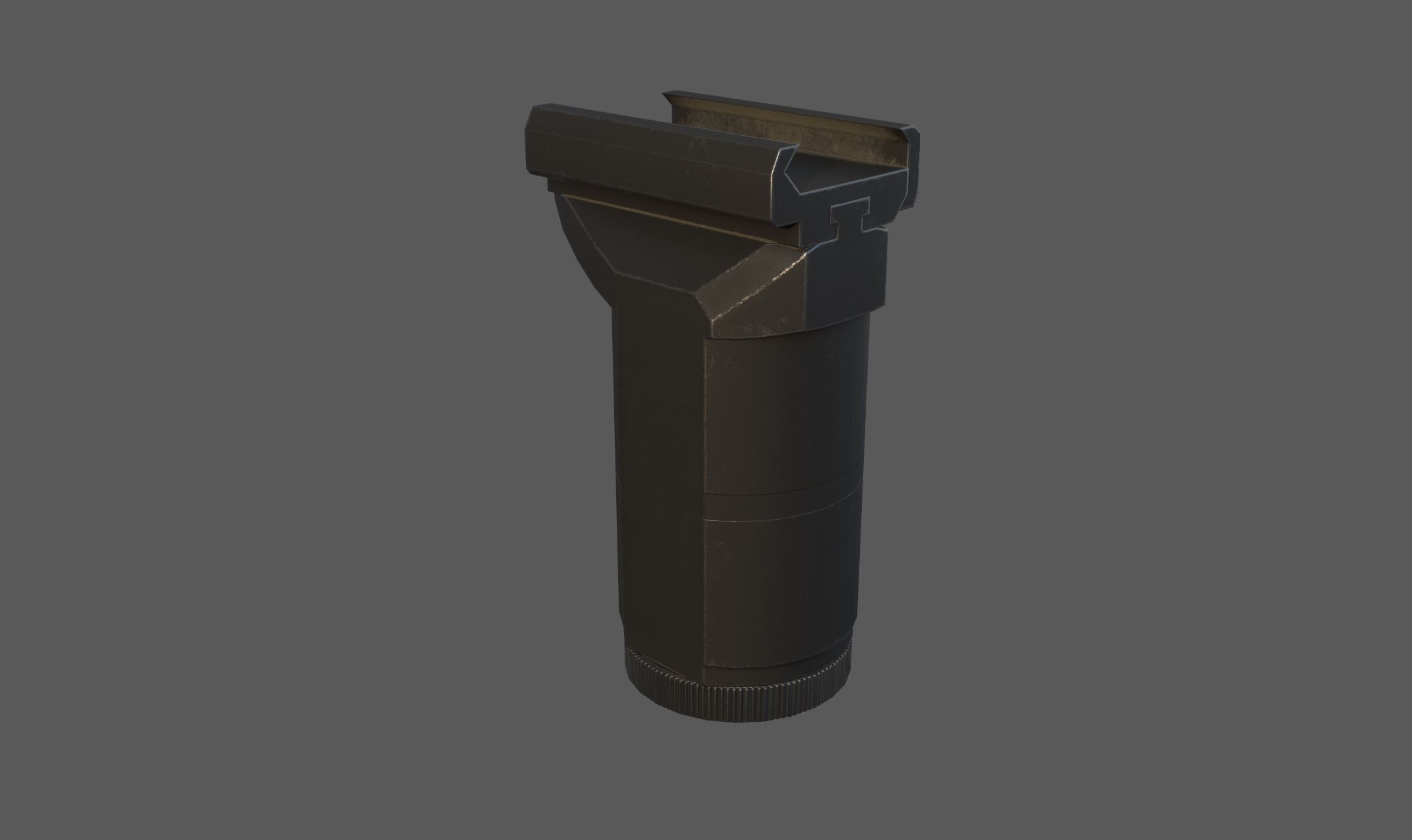 ZenitCo Russian Foregrip Low-poly 3D model_5