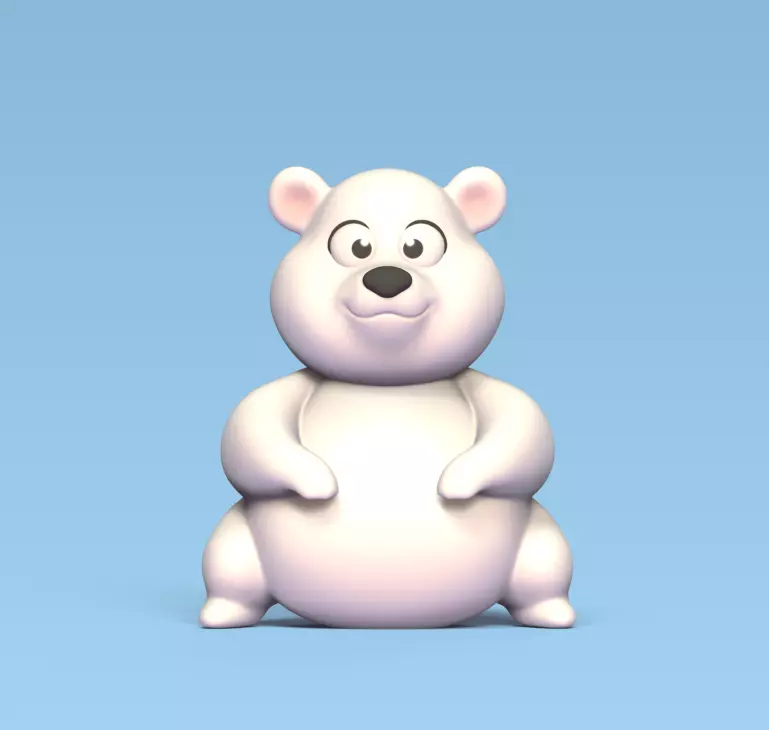 Polar Bear 3D print model_0