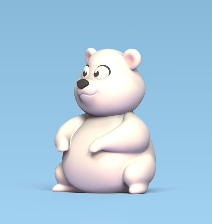 Polar Bear 3D print model_1