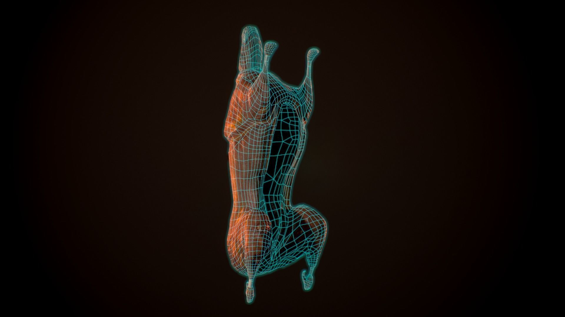 Roast Lamb Low-poly 3D model_9