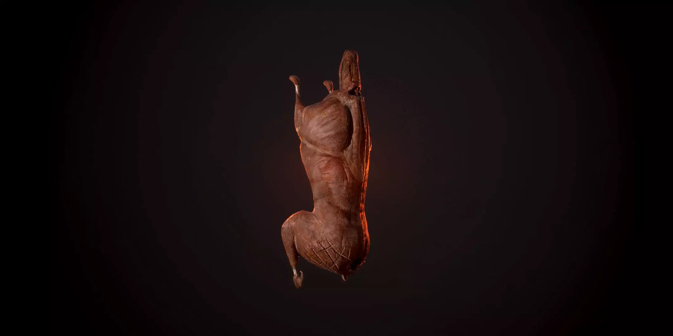 Roast Lamb Low-poly 3D model_0