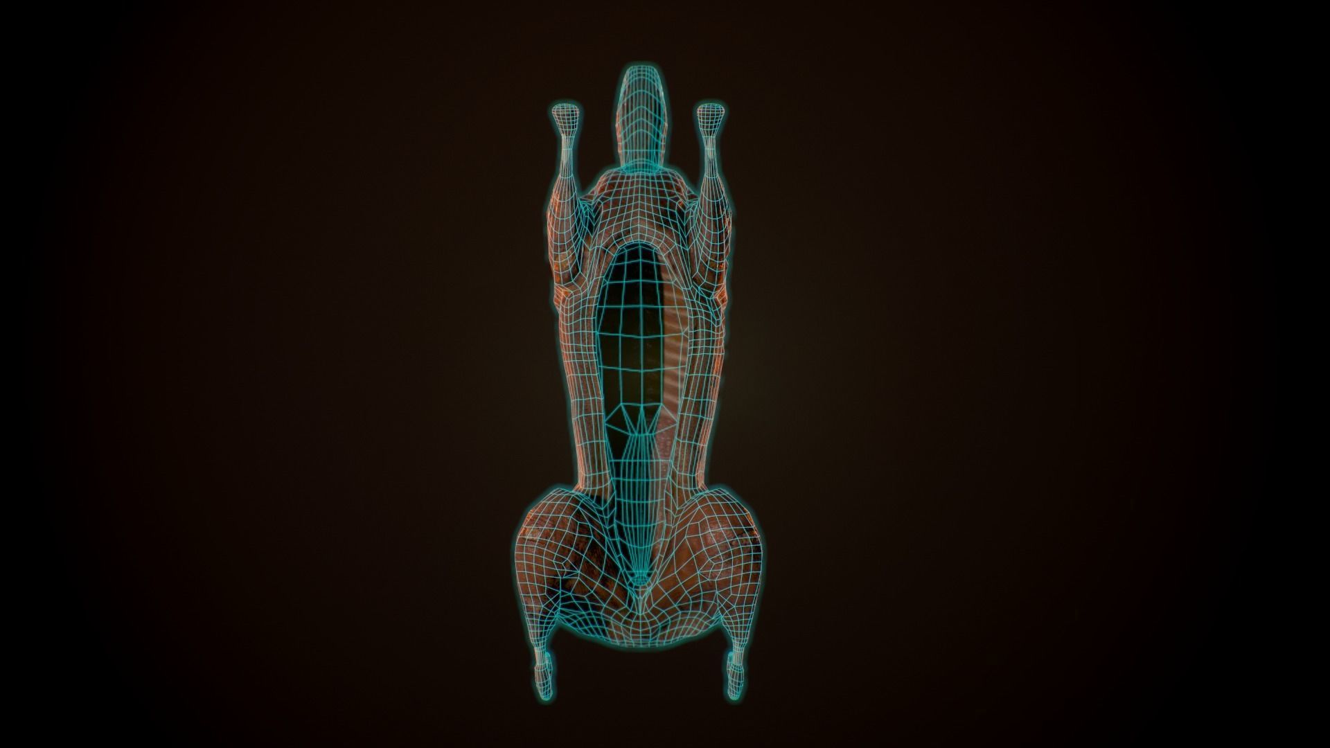 Roast Lamb Low-poly 3D model_10