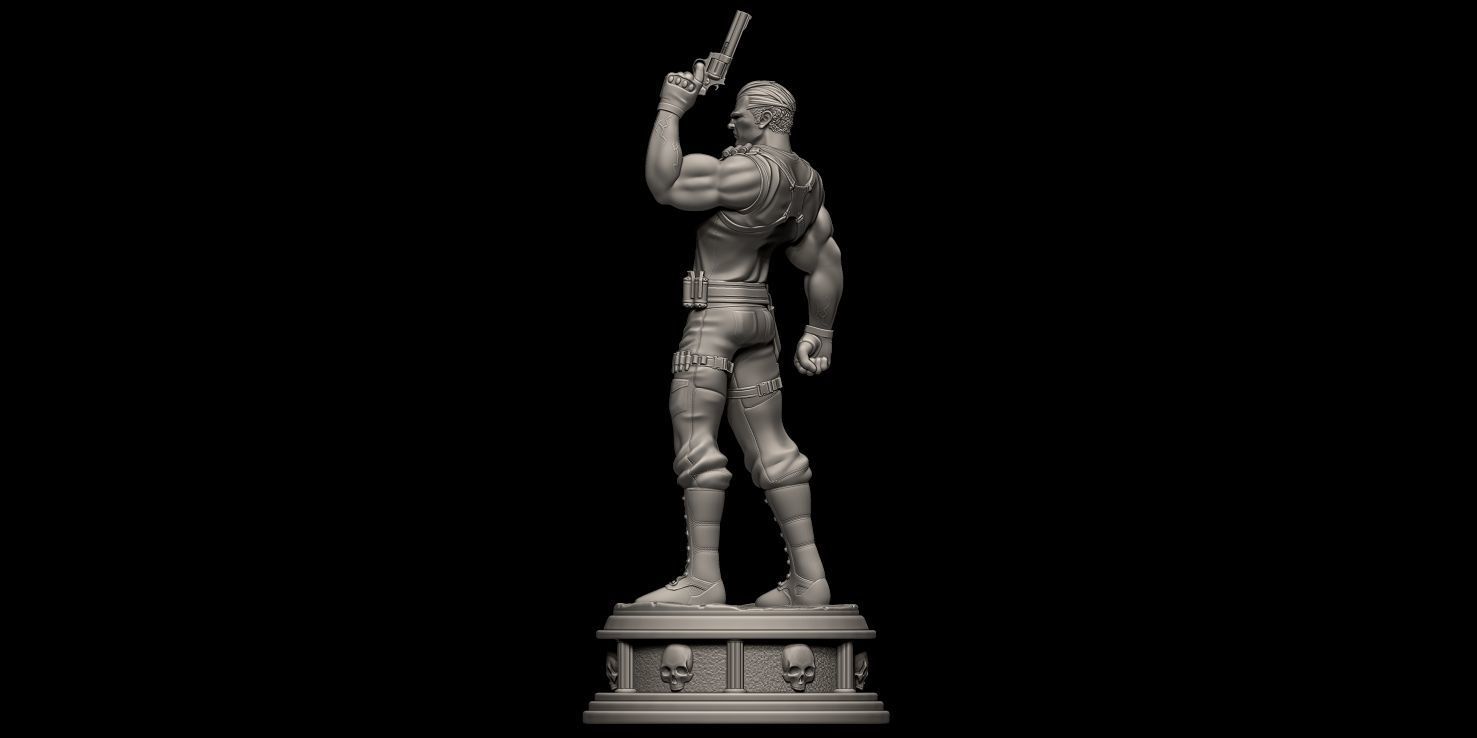 Fanart THE PUNISHER - Statue 3D print model_11