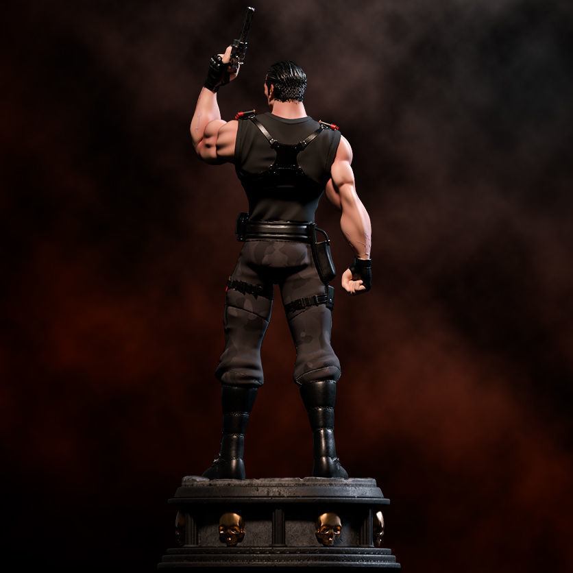 Fanart THE PUNISHER - Statue 3D print model_7