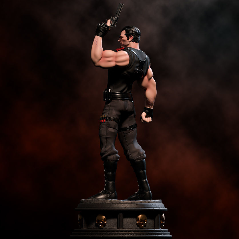 Fanart THE PUNISHER - Statue 3D print model_6
