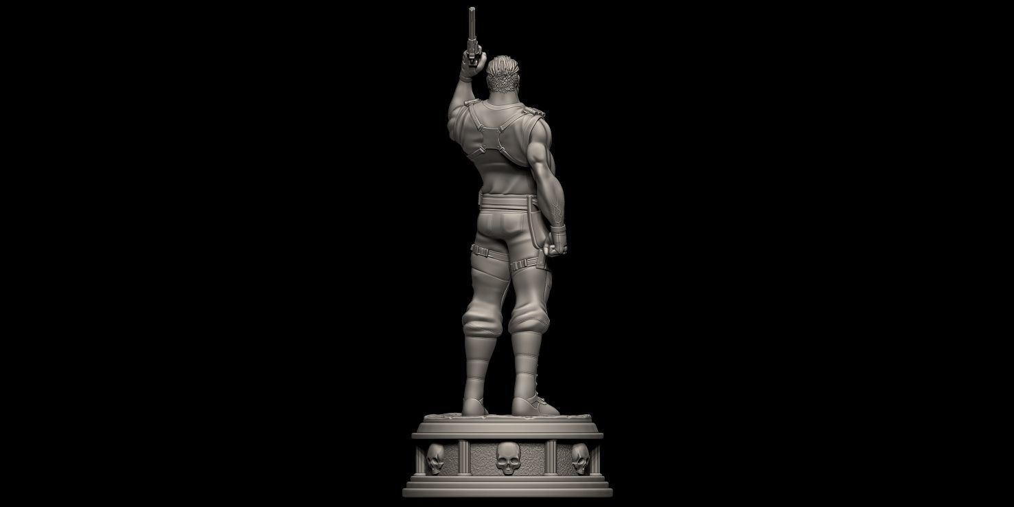 Fanart THE PUNISHER - Statue 3D print model_14