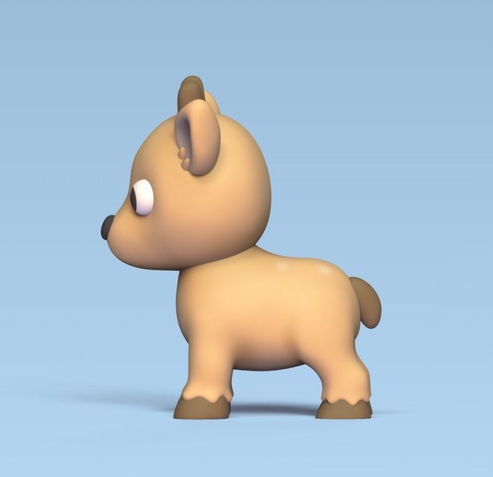 Cute Deer 3D print model_2